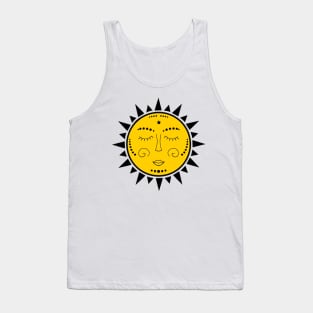 sun with face Tank Top